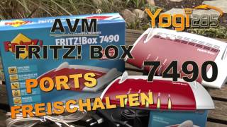 AVM FRITZ Box 7490 Ports freischalten  PortWeiterleitung einrichten [upl. by Clynes630]