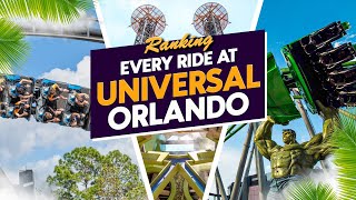 Every Ride at Universal Orlando Resort RANKED 2024 [upl. by Anilam]