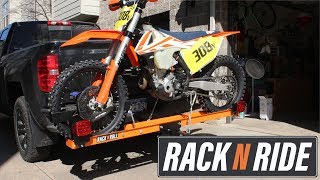 Rack n Ride Loading Your Bike on to Hitch Carrier Quick Look [upl. by Aicinad143]