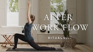 AfterWork Yoga Flow to Undo the Damage of Your Desk Job 30minute vinyasa flow practice  Rituals [upl. by Ecitsuj]