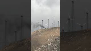 Tehachapi vestas wind turbine on fire [upl. by Odysseus770]