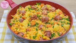 ALMOÇO  JANTAR DE UMA PANELA SÓ  FÁCIL RÁPIDO E DELICIOSO  RECEITAS DA CRIS [upl. by Dickens]