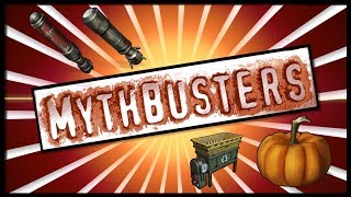 Rust Academy MYTHBUSTERS 11 UNRECYCLABLE ITEMS PUMPKIN HITBOX amp SMOKE ROCKET [upl. by Yacano]