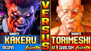 SF6 Kakeru Akuma Vs Top1 Dhalsim Torimeshi ▰ Street Fighter 6 Gameplay High Level [upl. by Amees985]