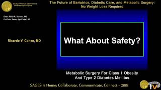 Metabolic surgery in patients with Grade 1 obesity [upl. by Oinotnanauj]