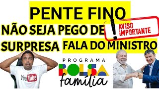 PENTE FINO NO BOLSA FAMÍLIA E BPC [upl. by Fabrianne]