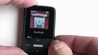 SanDisk Sansa Clip Zip MP3 Player Unboxing and Demo [upl. by Aoht]