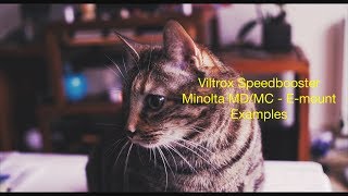 Viltrox speedbooster for Minolta MDMC to Sony NEX Emount [upl. by Wendolyn]