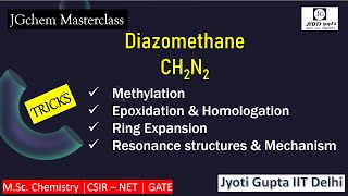 Diazomethane Methylation Homologation Ring expansion amp epoxidation  Mechanism Organic Synthesis [upl. by Elrae]