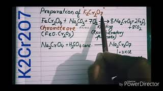 JEEPreparation of Potassium dichromate from Chromite dichromate converted to chromated block chem [upl. by Horgan]