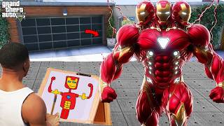 Franklin Draw The Weakest To Strongest Ever IRONMAN In GTA 5  GTA 5 New [upl. by Tammie]