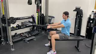 Seated Cable Row w Thoracic Flexion [upl. by Ahsilahk]