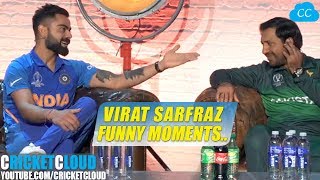 Virat Kohli Sarfraz Funny Moment at World Cup 2019 Press Conference [upl. by Eissel]