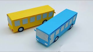 Paper Bus Making  How to Make Paper Bus 🚌  Easy Paper Craft  Origami Bus Making [upl. by Katie]