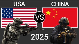 USA VS CHINA Military Power 2025  CHINA VS USA  THE MILITARY POWER [upl. by Nohcim]