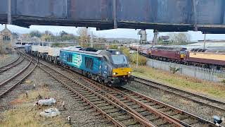 Direct Rail Services Freight Move 68034 tnt 68007 6C53 Carnforth 23102024 [upl. by Frodeen]