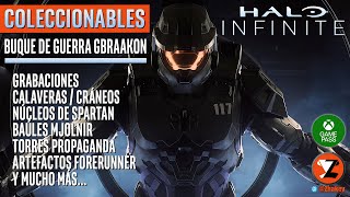 Halo Infinite  Guía Coleccionables Buque de Guerra Gbraakon Nave de Guerra Gbraakon1 PERDIBLES [upl. by Holli]