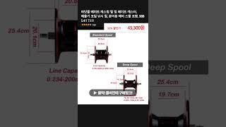 바닷물 베이트 캐스팅 릴 및 베이트 캐스터 배율기 코일 낚시 릴 문어용 예비 스풀 포함 9BB 541 711 [upl. by Laeria]