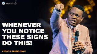 HOW TO RECOGNIZE AND RESPOND TO SPIRITUAL SIGNS AND PATTERN  APOSTLE AROME OSAYI [upl. by Ysac]