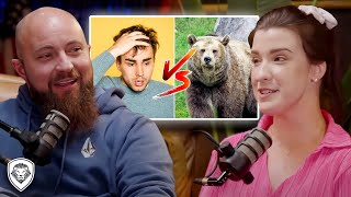 Man vs Bear TikToks Latest Debate Fuels Gender Divide [upl. by Ennovihs]