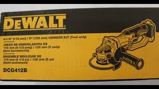 DeWALT 20V MAX Grinder Unbox and Field Test  DCG412B [upl. by Leorsiy]