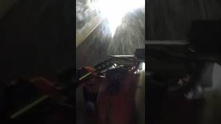 Hydroplaning through a tunnel yamaha quads warrior [upl. by Soilissav172]