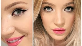 Easy ish way to do Winged Eyeliner  Stephanie Lange [upl. by Athalee702]