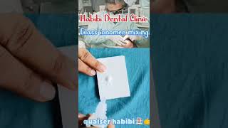 Glass ionomer cement mixing process dentist satisfying clinic dentalhygine dentalinte [upl. by Hagai]