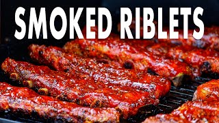 Pork RIBLETS such a cute name Smoked On The Pellet Grill [upl. by Yellas]