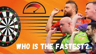 TOP 15 FASTEST DARTS players in PDC ranking 2024 [upl. by Nueoht]