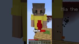 Cash and Mia on ONE BLOCK in Minecraft Part 3 [upl. by Ansela831]