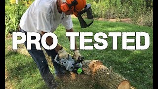 EGO Chainsaw and Blower out with a Pro [upl. by Porte]