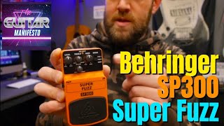 Behringer SF300 Super Fuzz Pedal Review [upl. by Noreg438]