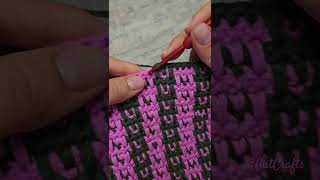 Spike Stitch Crochet Pattern Idea shorts viral knitting diy handmade crochetstitches [upl. by Pallas]