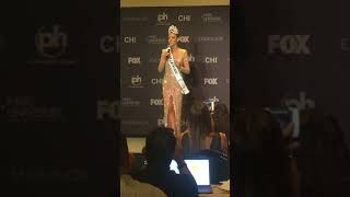 DemiLeigh NelPeters  Miss Universe 2017 PRESS CONFERENCE [upl. by Hannis]