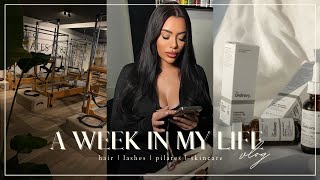 VLOG HAIR  LASHES  PILATES  SKINCARE [upl. by Blondell]