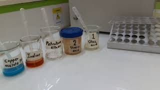 Unsaturation testCopper acetate test  Iodine test [upl. by Saleme]