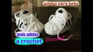 Zapatitos Adidas a crochet [upl. by Nicks]