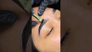 The brow lamination  tint process 💖 browlamination browlaminationtutorial browlaminationandtint [upl. by Gibeon]