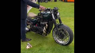 Triumph Custom Bobber bike sound britishmotorcycle Bobber triumph caferacer viral [upl. by Leid427]