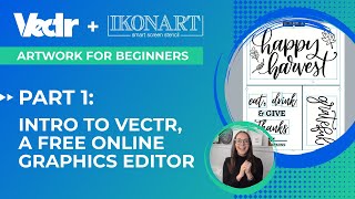 Artwork For Beginners Part 1 Intro to Vectr  Free Online Graphics Editor  Ikonart [upl. by Genet]