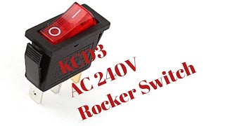 how to wire 3Pin AC 240V Rocker Switch [upl. by Gareth]