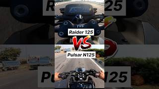 Pulsar N125 vs Raider 125 🔥 Top Speed shorts n125 [upl. by Ahsieyk]