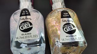 Sally Hansen Miracle Gel Special Effects Toppers  moonlit glazed [upl. by Ardnuaed124]