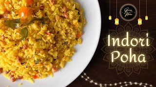 QUICK and EASY Indori Poha recipe 😋 [upl. by Aitercal]