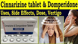 Cinnarizine tablet and Domperidone tablet  Uses Indication Side Effects Dose [upl. by Filipe]