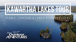 Tour of The Kawartha Lakes Ontario Canada  Stoney Lake Lovesick Lake amp Buckhorn Lake [upl. by Ahtael288]