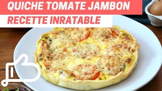 Quiche tomate jambon chèvre recette inratable [upl. by Hummel]