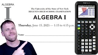 Algebra 1 Regents  June 2023 questions 1  24 [upl. by Isewk]