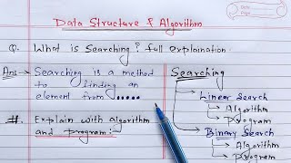 Data Structure Searching Linear amp Binary  Learn Coding [upl. by Asillam]